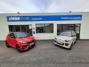 LIGIER STORE – GARAGE VERT – VOITURES SANS PERMIS LIGIER ET MICROCAR à Colombier-le-Vieux