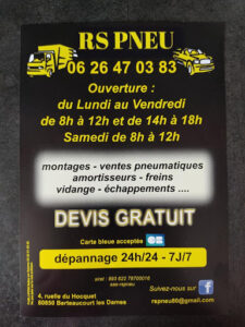RS PNEU à Berteaucourt-les-Dames