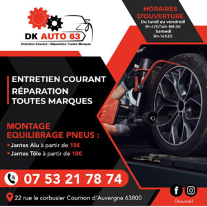 Dk auto 63 à Cournon-d'Auvergne