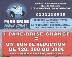 Pare Brise New Deal à Angerville-la-Campagne